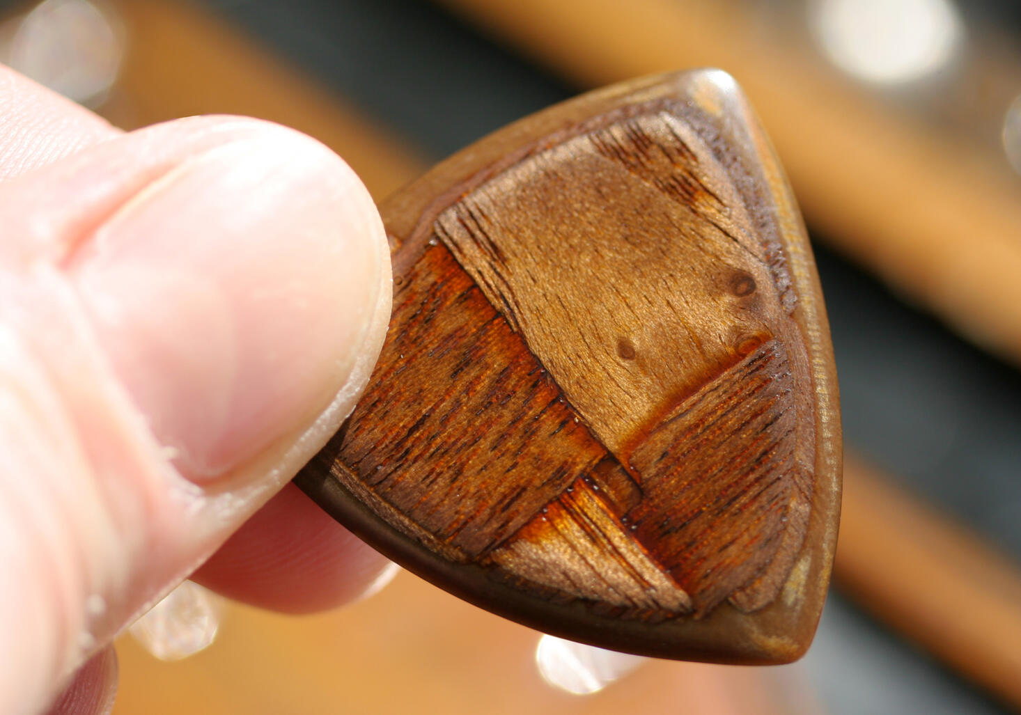 Wooden Guitar Pick